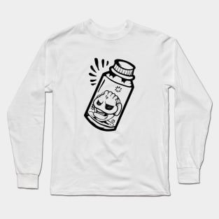 Dope bottle head illustration Long Sleeve T-Shirt